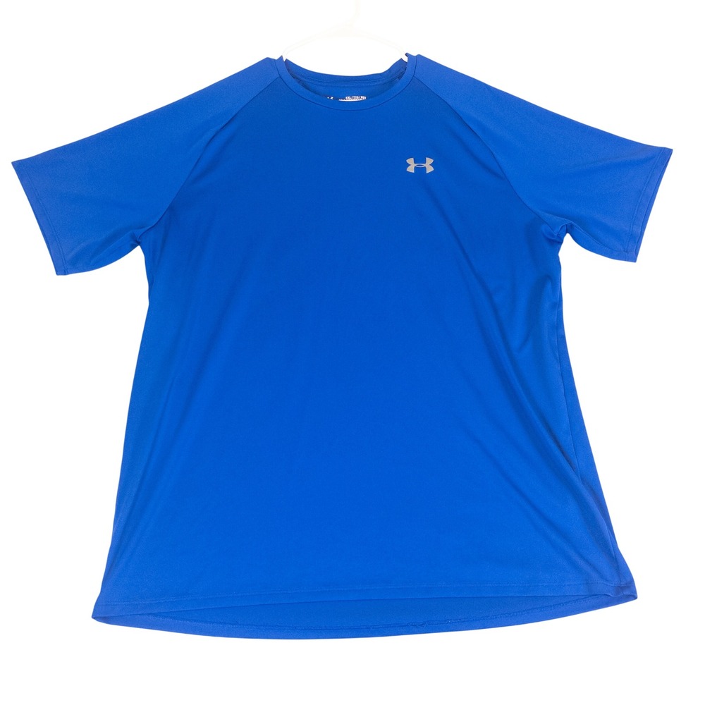 Under Armour Mens XXL Tall The Tech Tee Royal Blue Performance T-Shirt